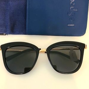 Le Specs black/gold sunglasses